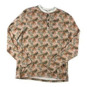 Brooklyn Brigade Sequoia Leaf Henley Size L